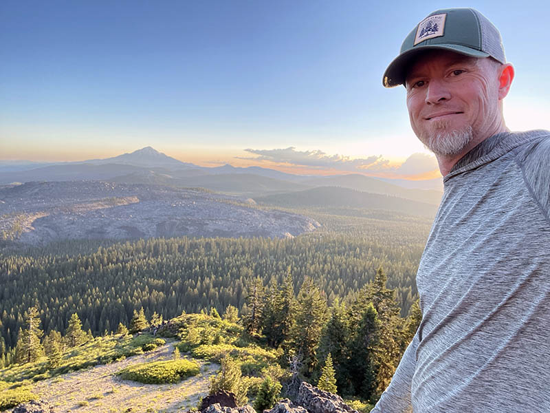 View of Mt. Shasta from the Little Mt Hoffman Lookout